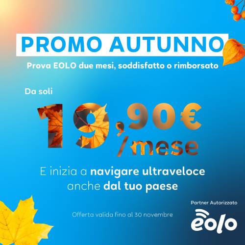 EOLO – Promo Autunno